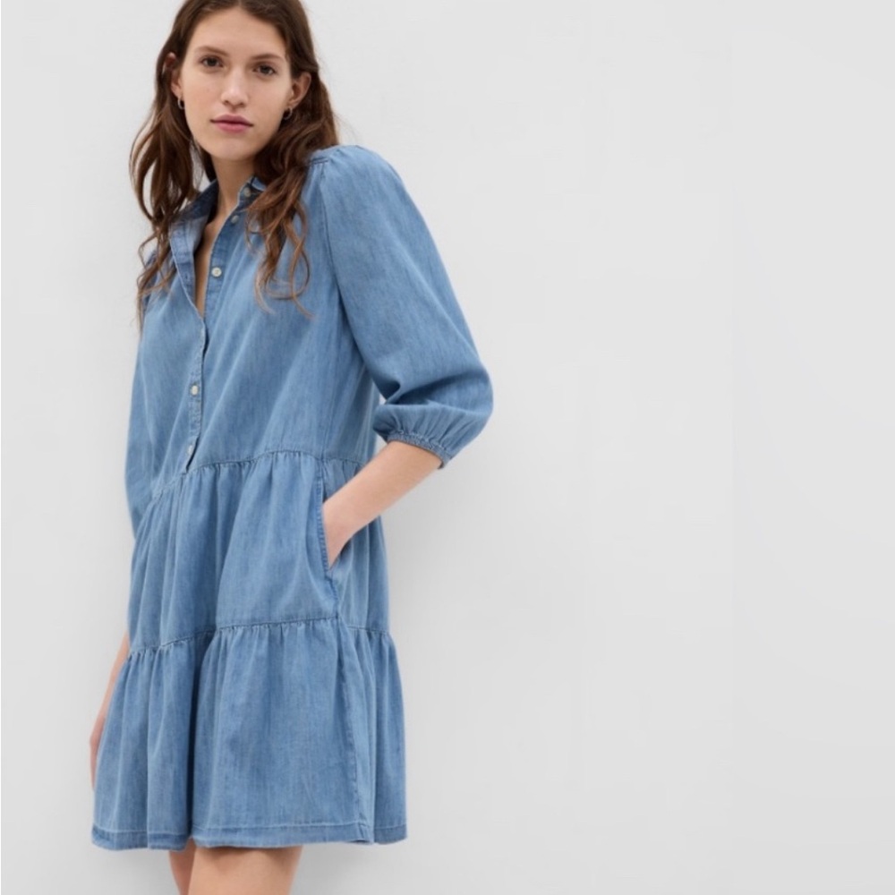 GAP Blue Denim Mini Dress